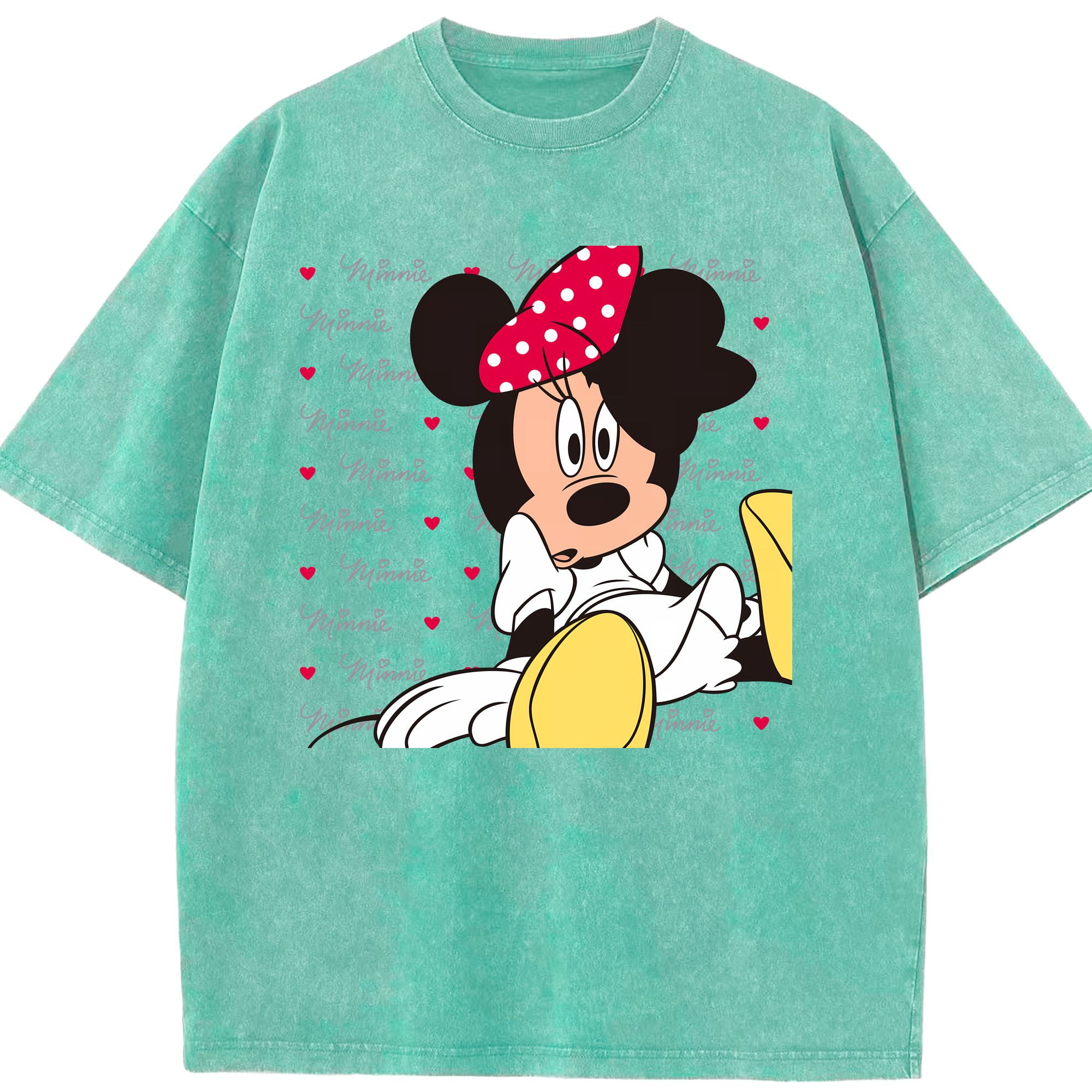 （画像用） ミッキーマウス Mickey Mouse 綿100% ヴィンテージ風 半袖Tシャツ（フロントプリント）